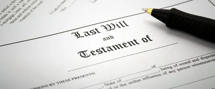Last Will & testament document